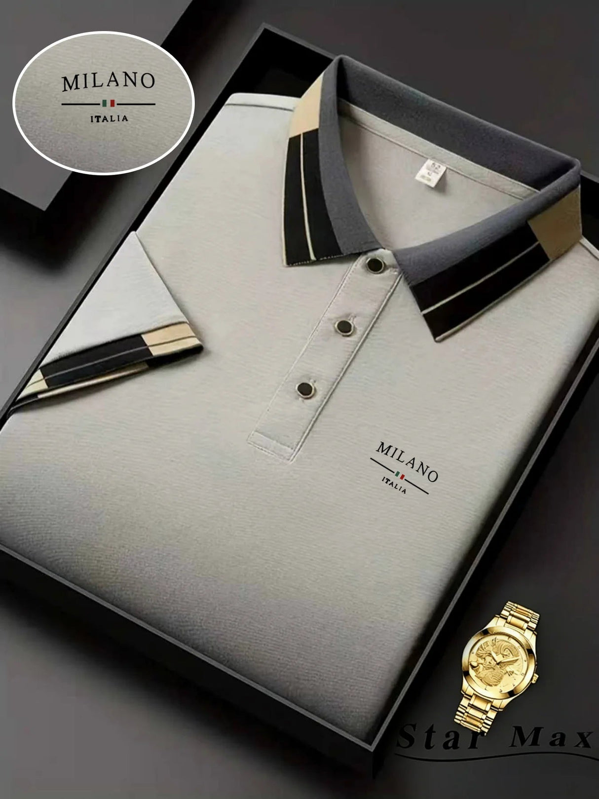 Milan Luxury Horse Polo Summer Mens Brand Shirt Provain Shop