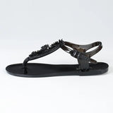 Comfortable Womens Floral Summer Beach Jelly Thong Slides Provain Shop