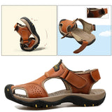 Mens Summer NonSlip Leather Hiking Sandals Sizes 3848 Provain Shop