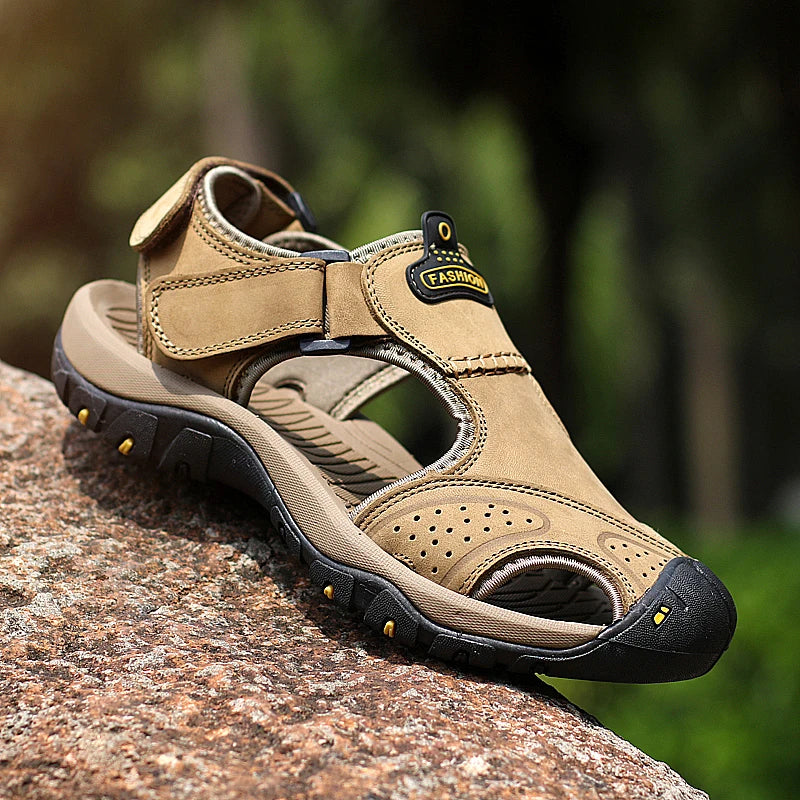 Mens Summer NonSlip Leather Hiking Sandals Sizes 3848 Provain Shop