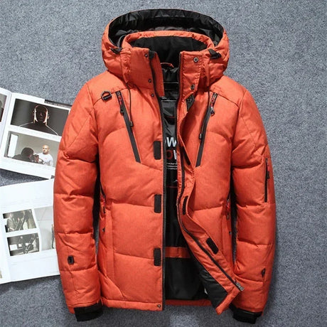 Mens Lightweight Snow Hooded Down Jacket Provain Shop