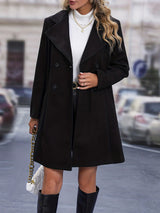 Chic DoubleBreasted Belted Lapel Overcoat for FallWinter Provain Shop