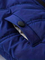 Provain Shop Boys' Stylish Hooded Down Jacket - Warm, Fleece-Lined Zip-Up Coat for Winter Outdoors - Ideal Gift 