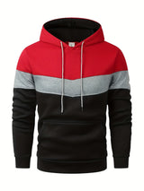 Mens Color Block Hoodie  Sporty AllSeason Pullover Provain Shop