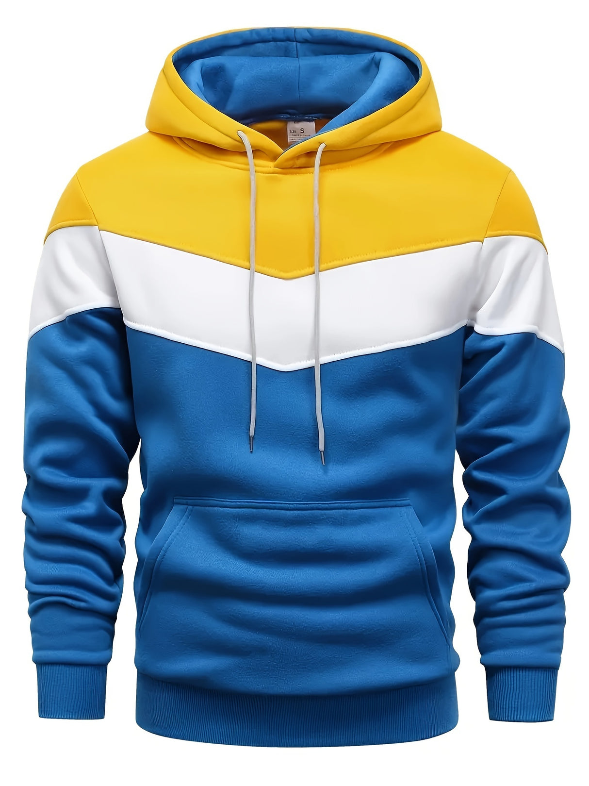 Mens Color Block Hoodie  Sporty AllSeason Pullover Provain Shop