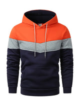 Mens Color Block Hoodie  Sporty AllSeason Pullover Provain Shop