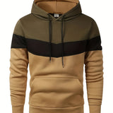 Mens Color Block Hoodie  Sporty AllSeason Pullover Provain Shop