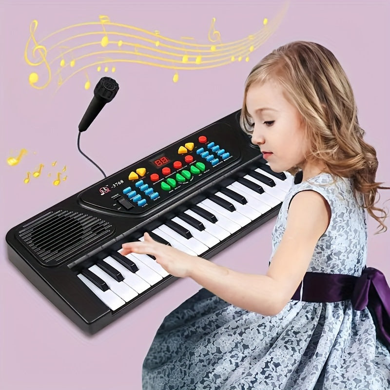 37-Key Electronic Piano Keyboard With Microphone - Portable Musical Instrument Great Christmas Or Birthday GiftBirthday And Christmas Gift Provain Shop