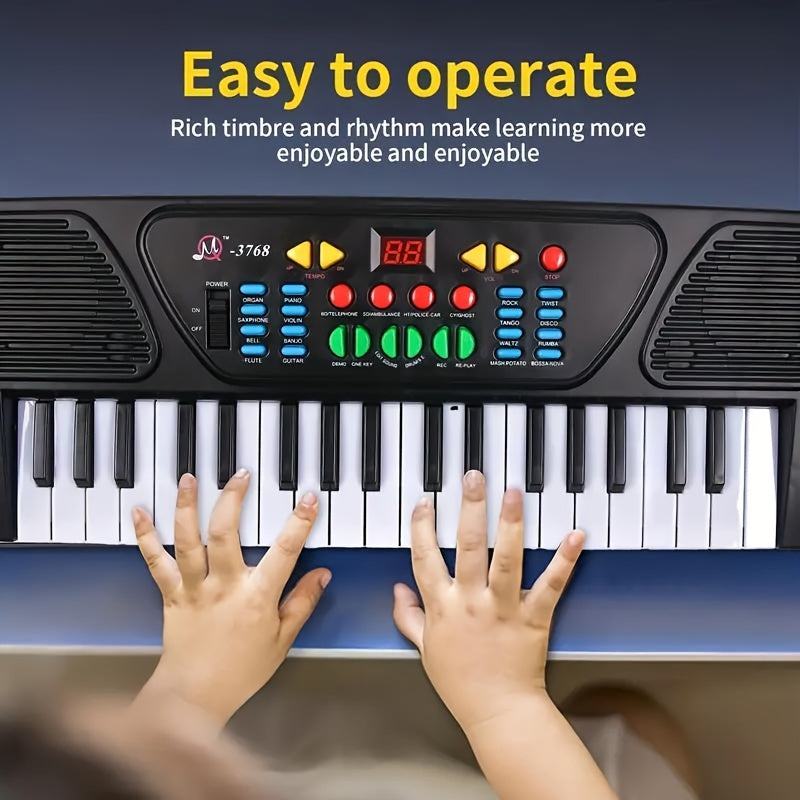 37-Key Electronic Piano Keyboard With Microphone - Portable Musical Instrument Great Christmas Or Birthday GiftBirthday And Christmas Gift Provain Shop