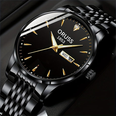 Men's Dual-Display Watch - Waterproof & Luminous - Durable for Sports & Casual Business Wear - Perfect Gift Choice Provain Shop